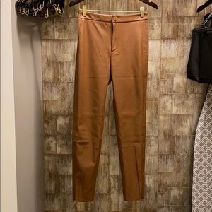 Terracota Leather Pants